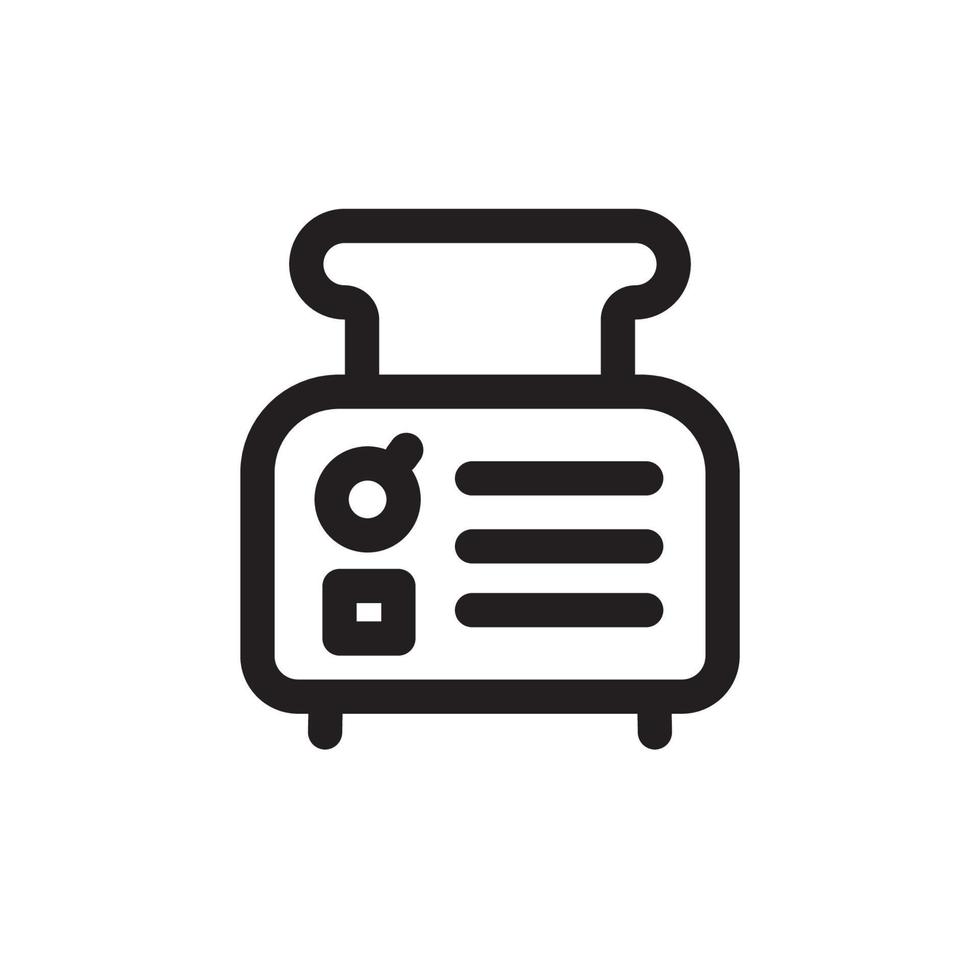 Toaster Machine Icon vector