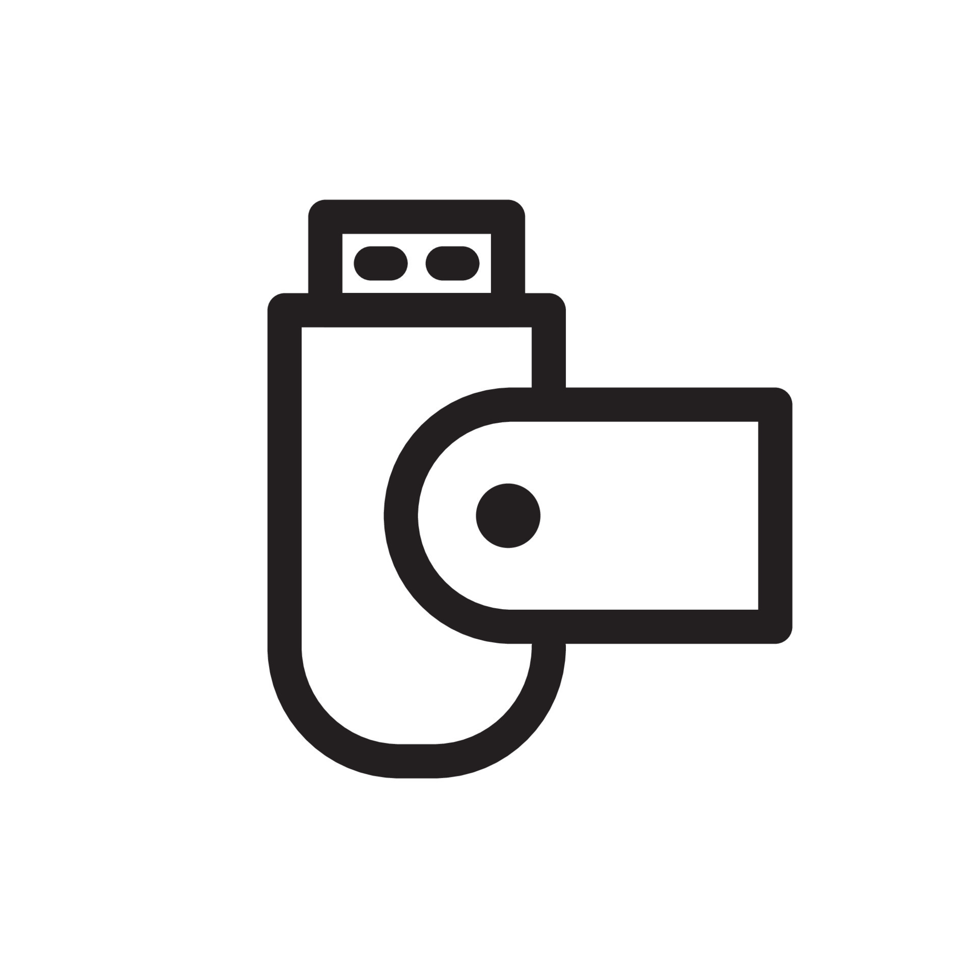 Device Storage Electronic Icon Outline 17123791 Vector Art at Vecteezy