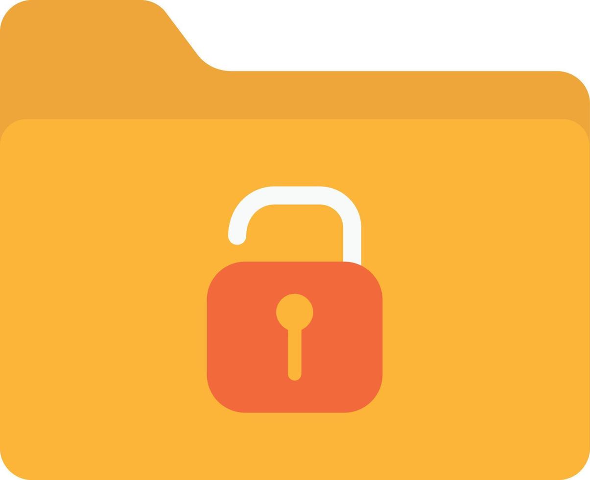 folder unlock key vector