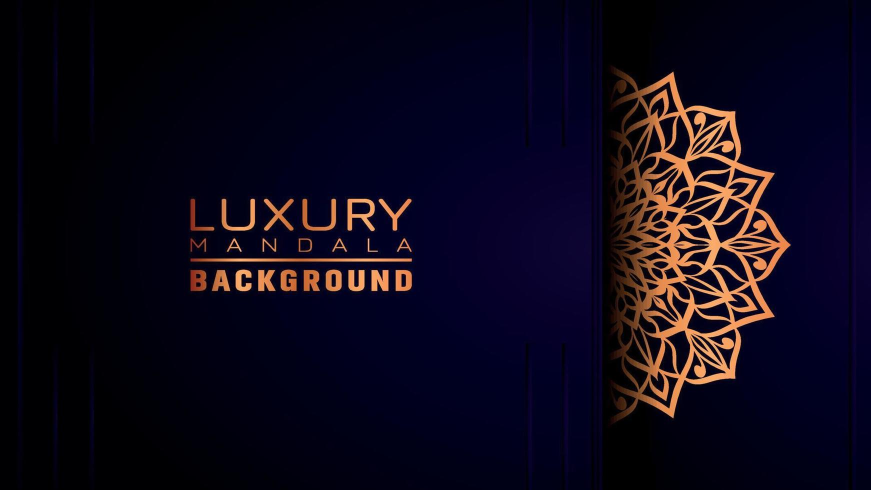 Luxury ornamental mandala background, arabesque style vector