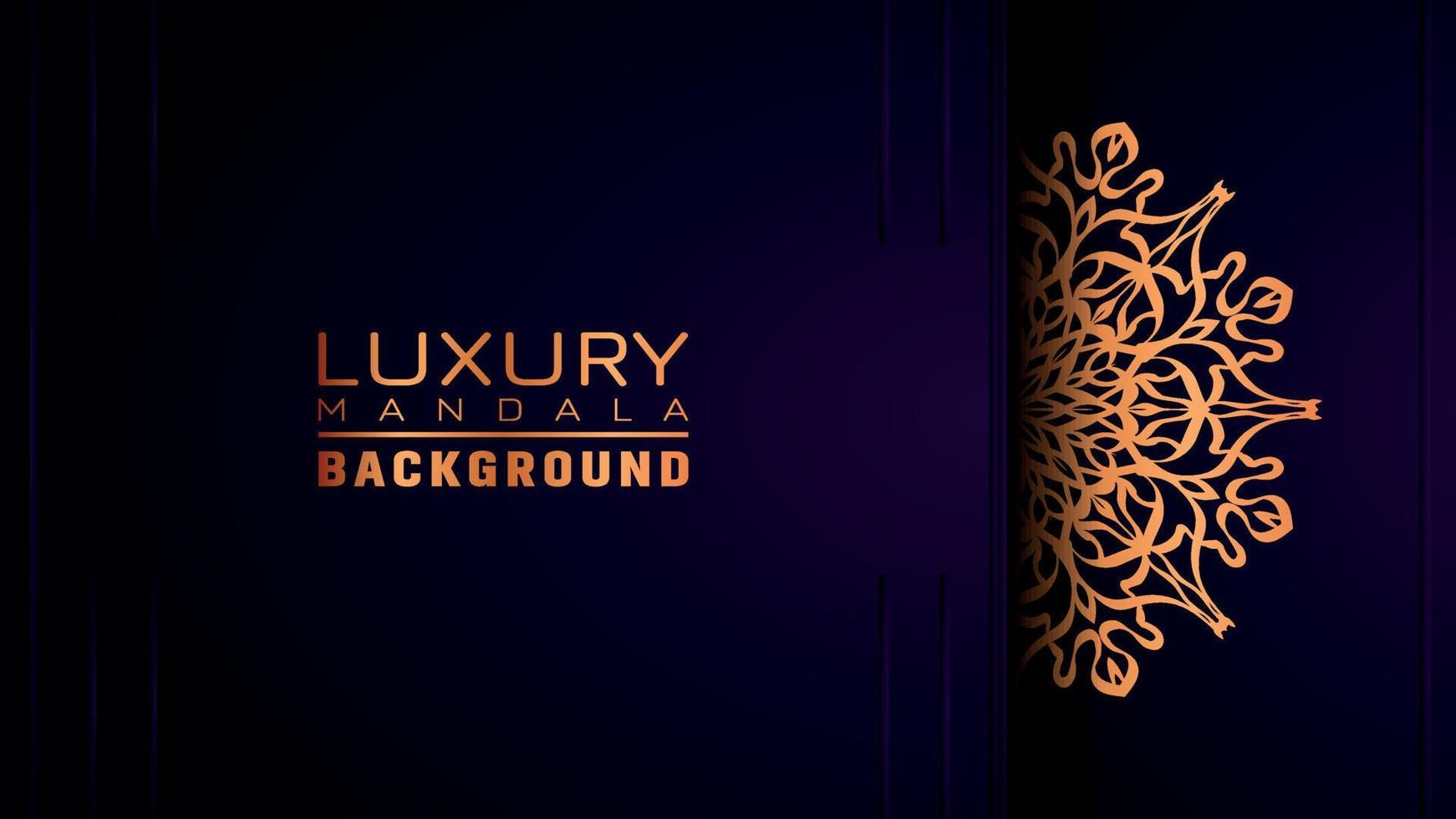 Luxury ornamental mandala background, arabesque style vector