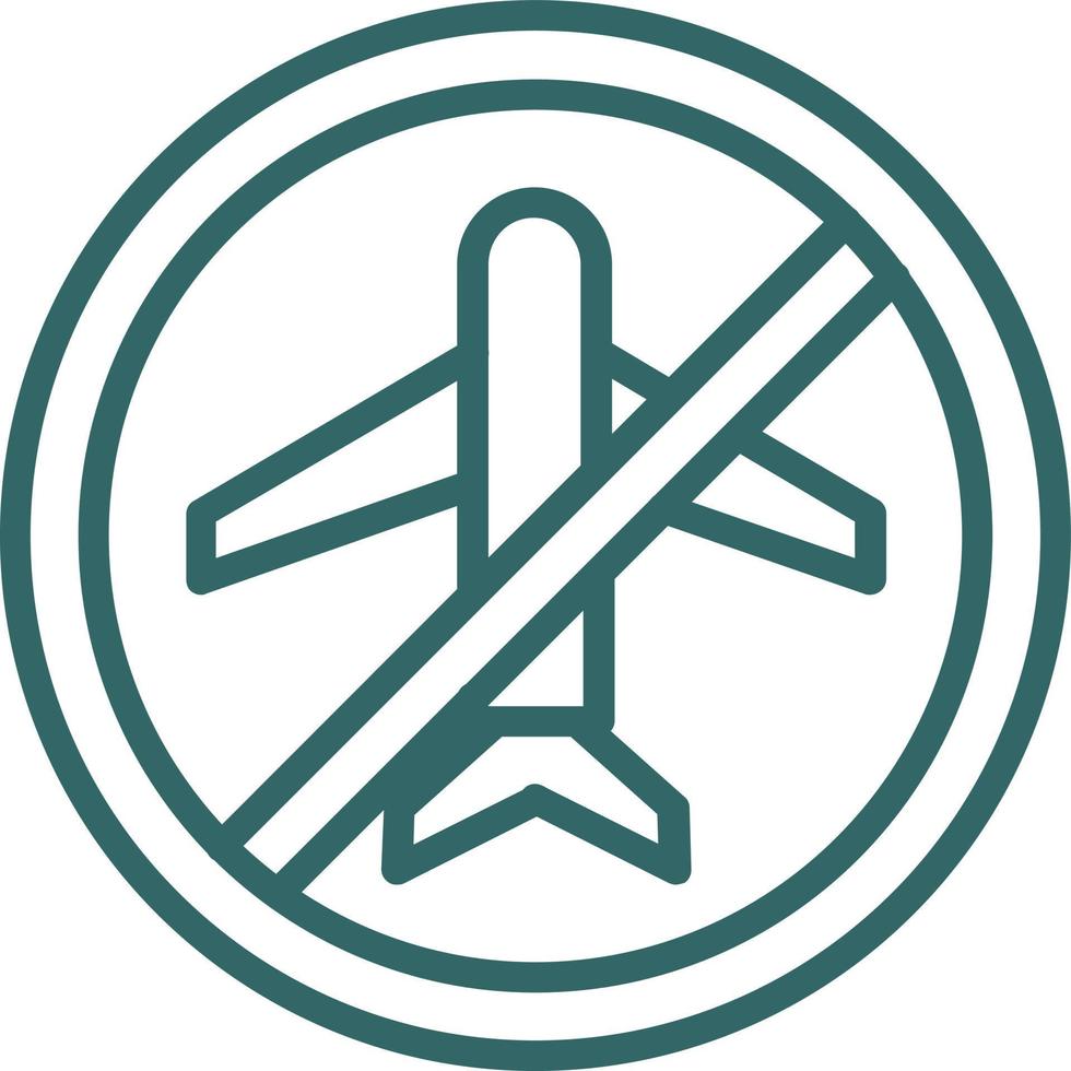 Travel Ban Vector Icon