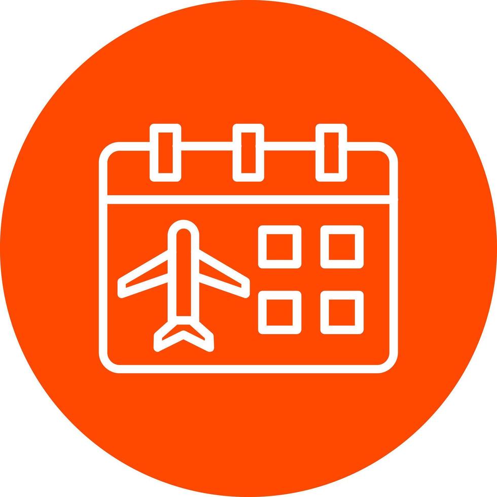 Flight Date Vector Icon