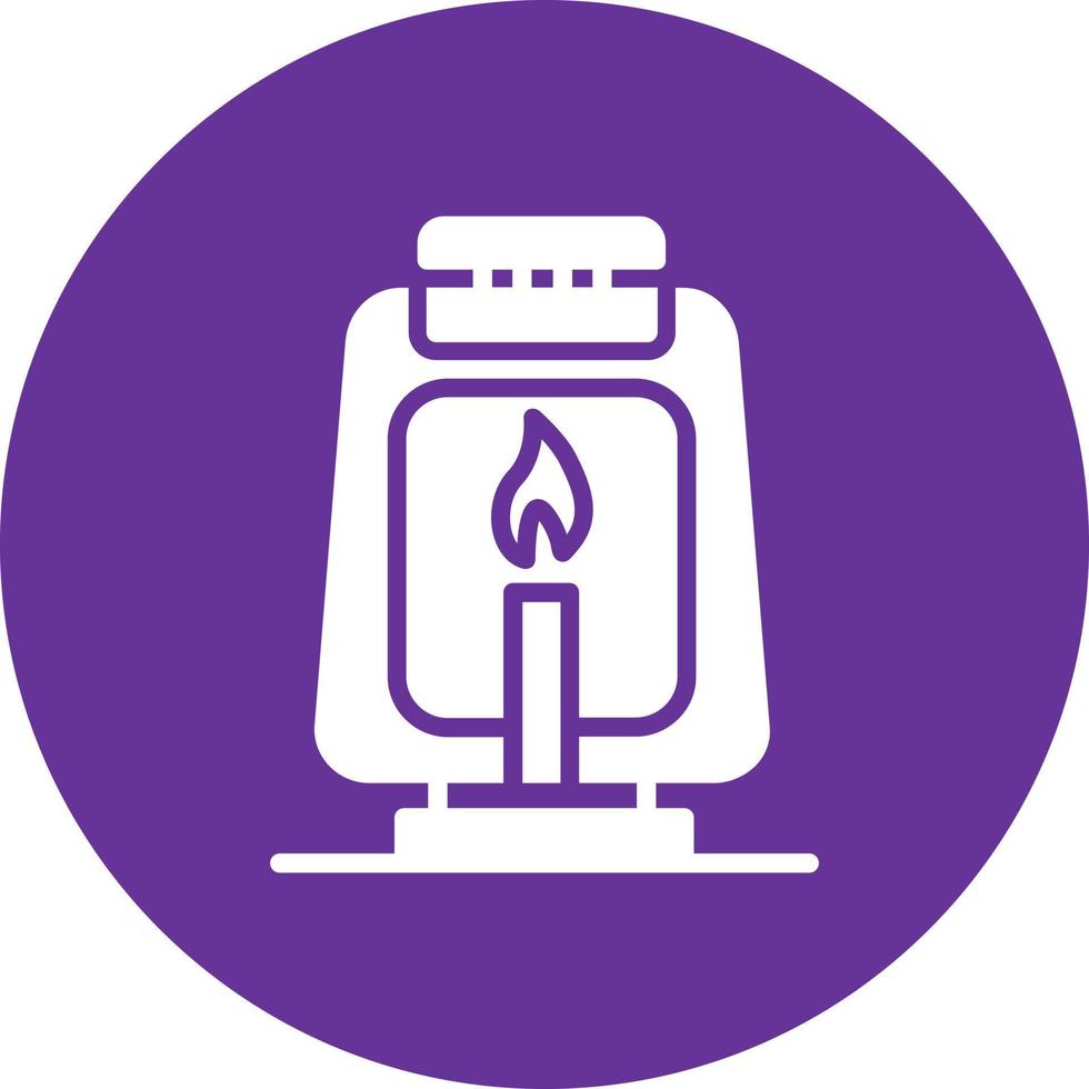 Oil Lamp Vector Icon