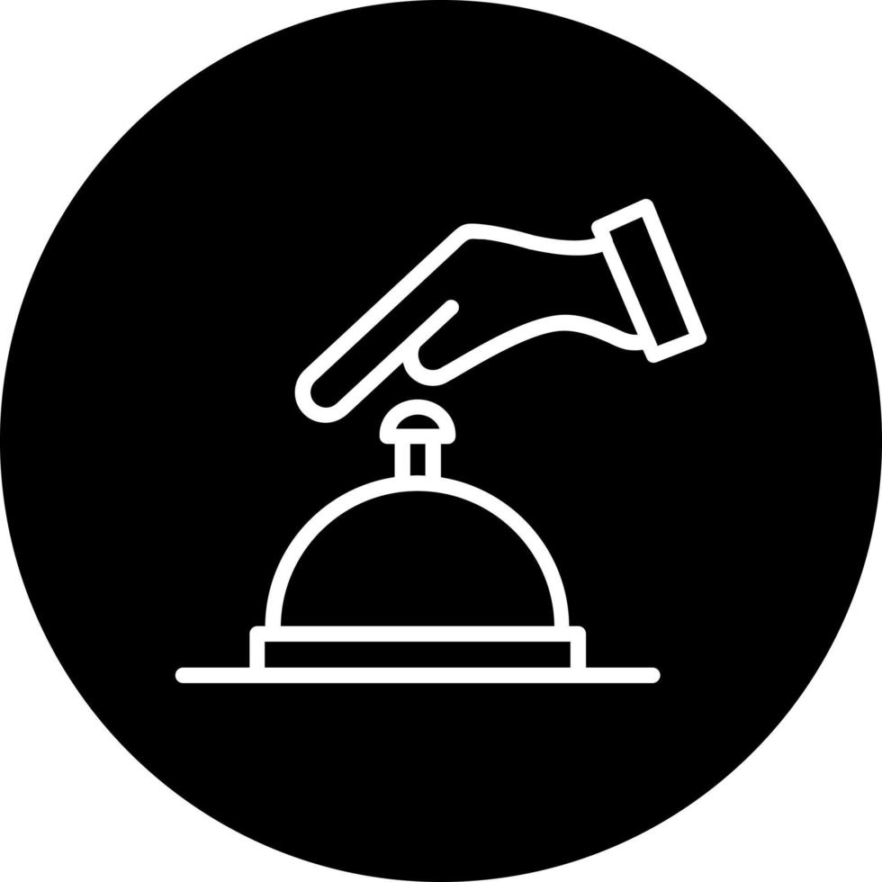 icono de vector de campana de escritorio