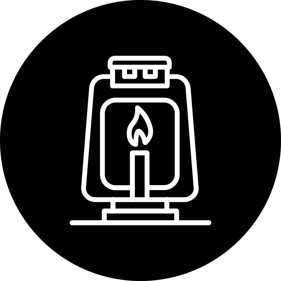 Oil Lamp Vector Icon