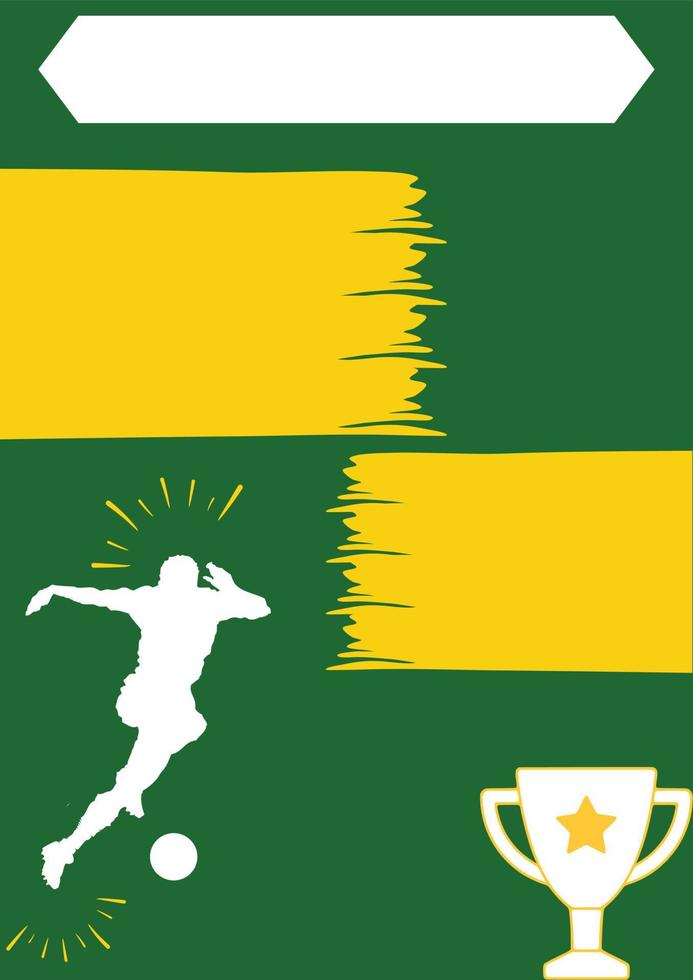 diseño de carteles de fútbol vector