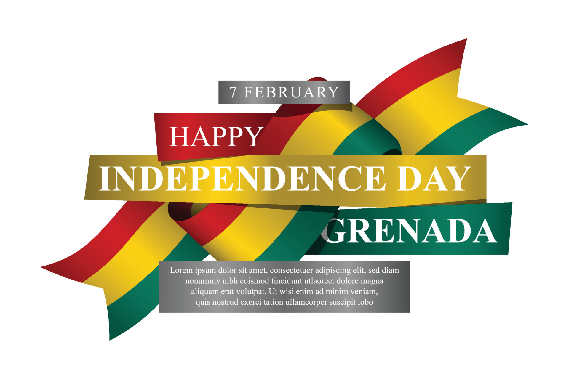 Independence Day Grenada Background Vector 