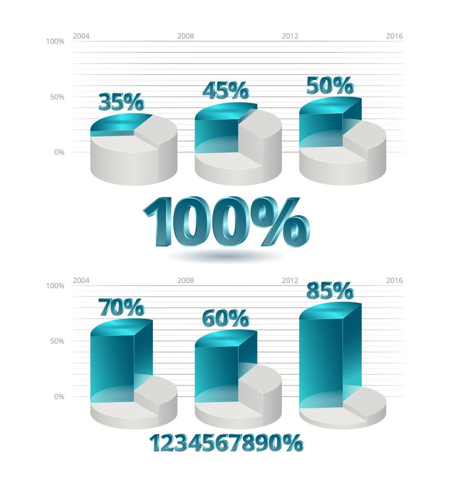 infografics interest vector clipart