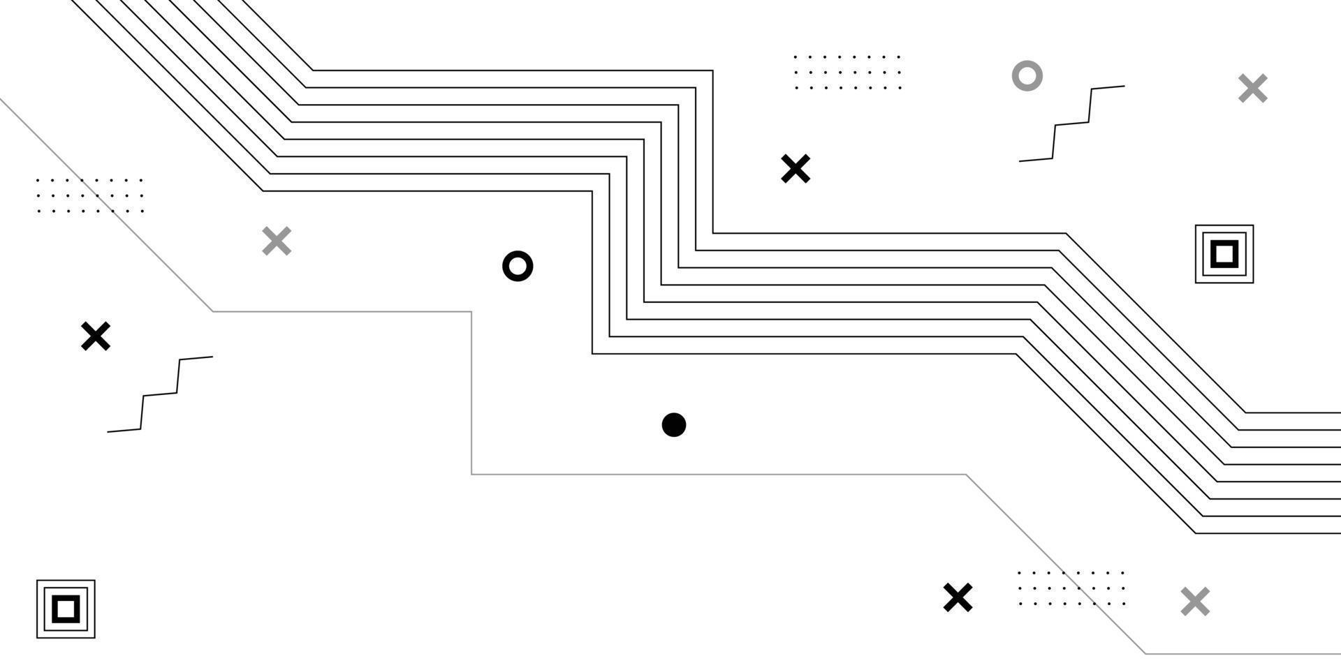 fondo blanco mínimo con forma geométrica y línea vector