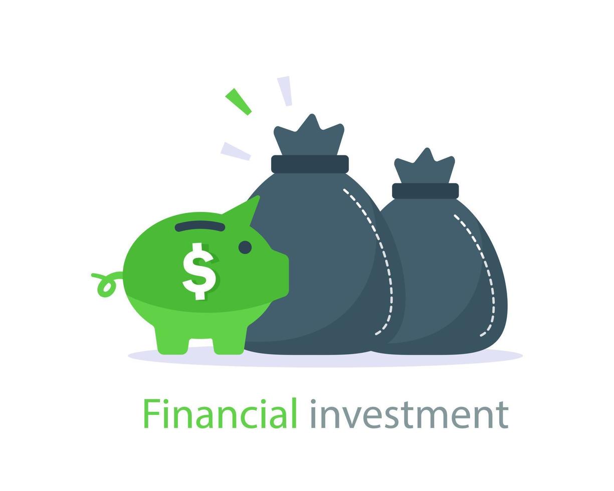 Personal finance management and financial literacy concept,Compound interest, added value, financial investments stock market, future income growth, revenue increase, money return vector