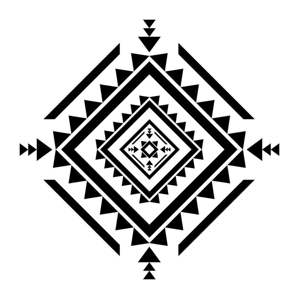 arte de patrones étnicos geométricos. estilo americano, mexicano. ornamento tribal azteca de fondo. diseño para tela, ropa, textil, logo, símbolo. vector