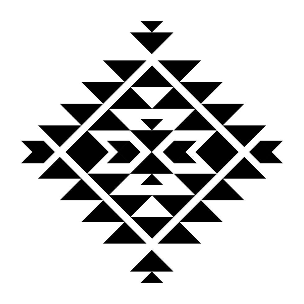 Geometric ethnic pattern art. American, Mexican style. Background Aztec tribal ornament. Design for fabric, clothing, textile, logo, symbol. vector
