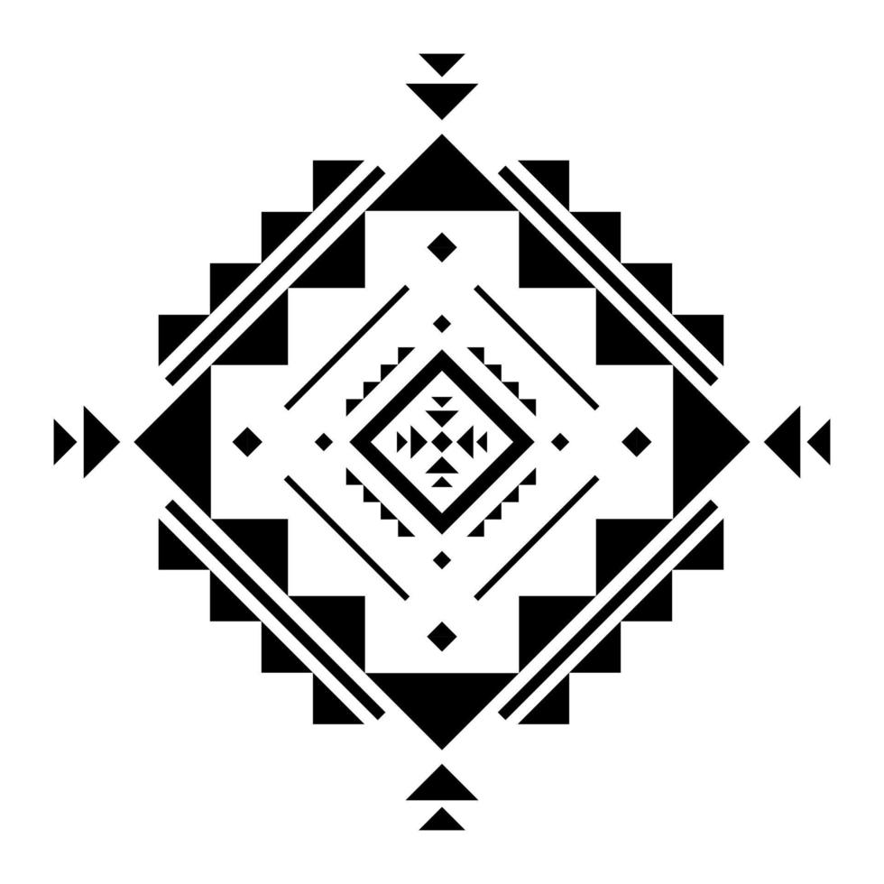 Geometric ethnic pattern art. American, Mexican style. Background Aztec tribal ornament. Design for fabric, clothing, textile, logo, symbol. vector
