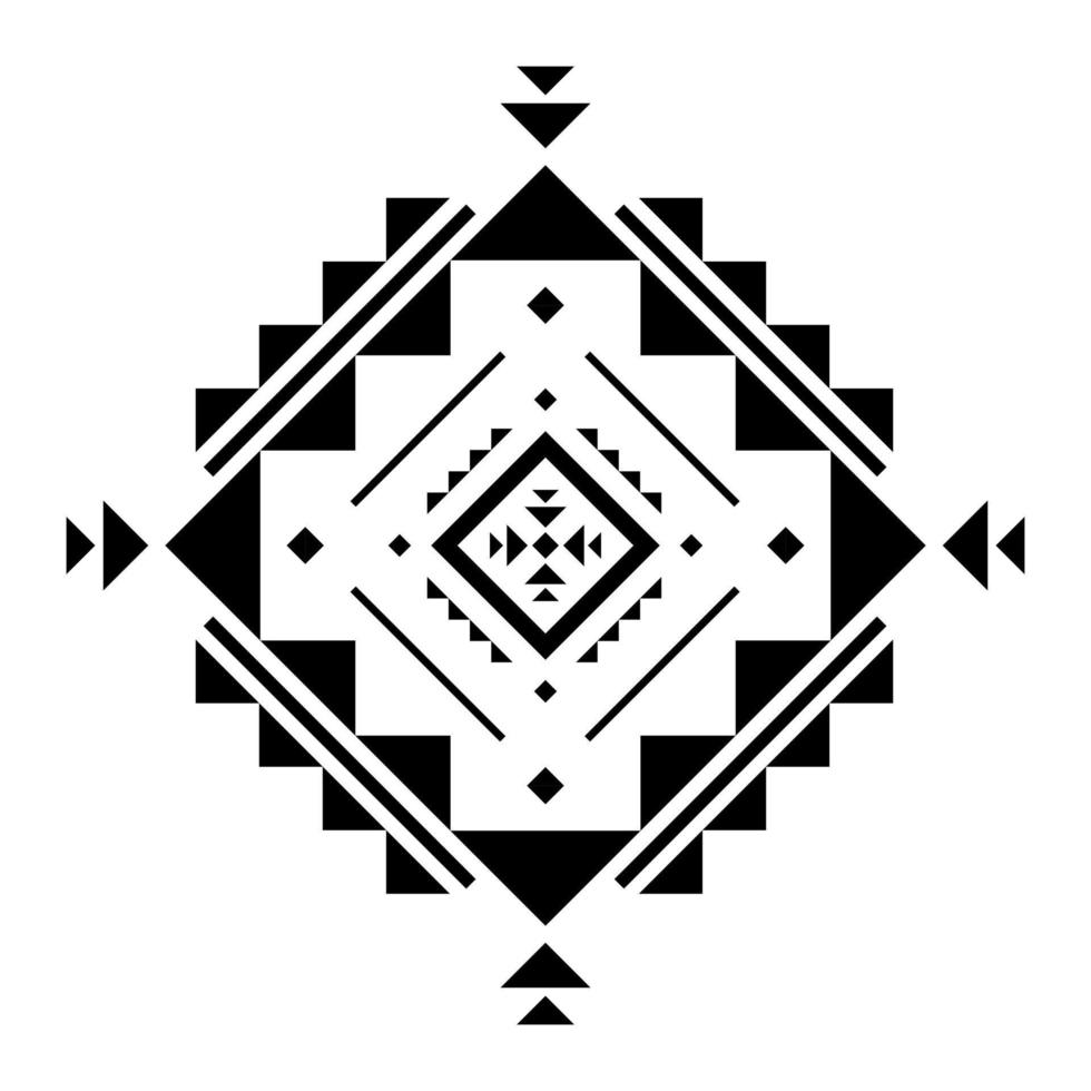 Geometric ethnic pattern art. American, Mexican style. Background Aztec ...