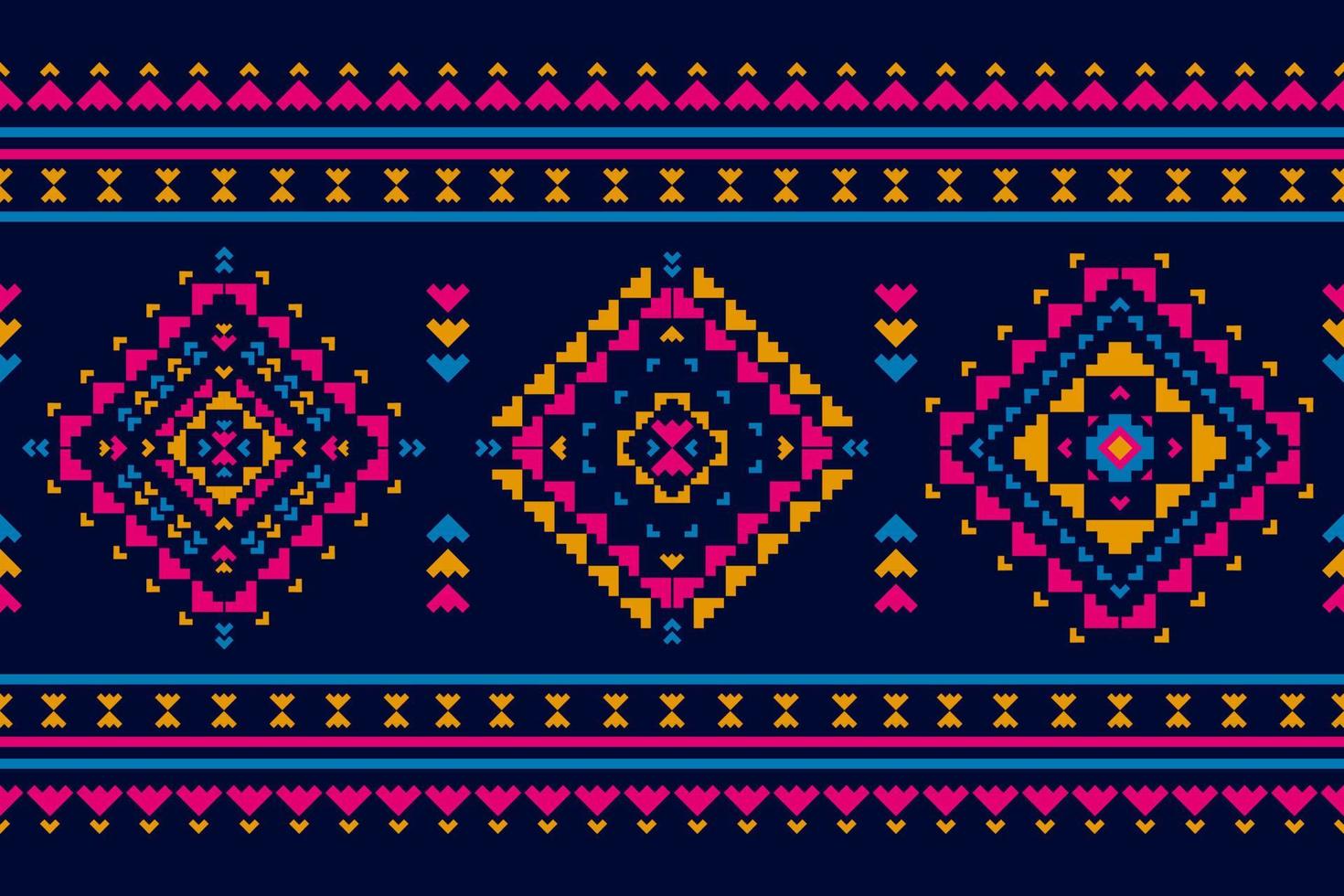 Carpet ethnic tribal pattern art. Geometric ethnic seamless pattern in tribal. Mexican style. vector