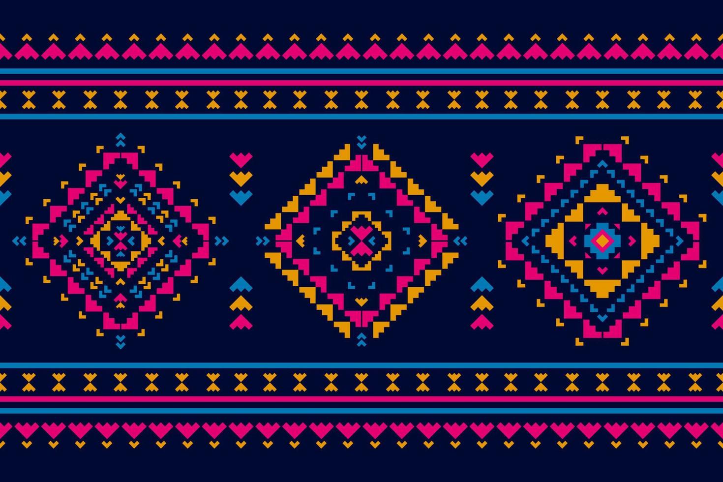 arte de patrón tribal étnico de alfombras. patrón geométrico étnico sin costuras en tribal. estilo mexicano vector