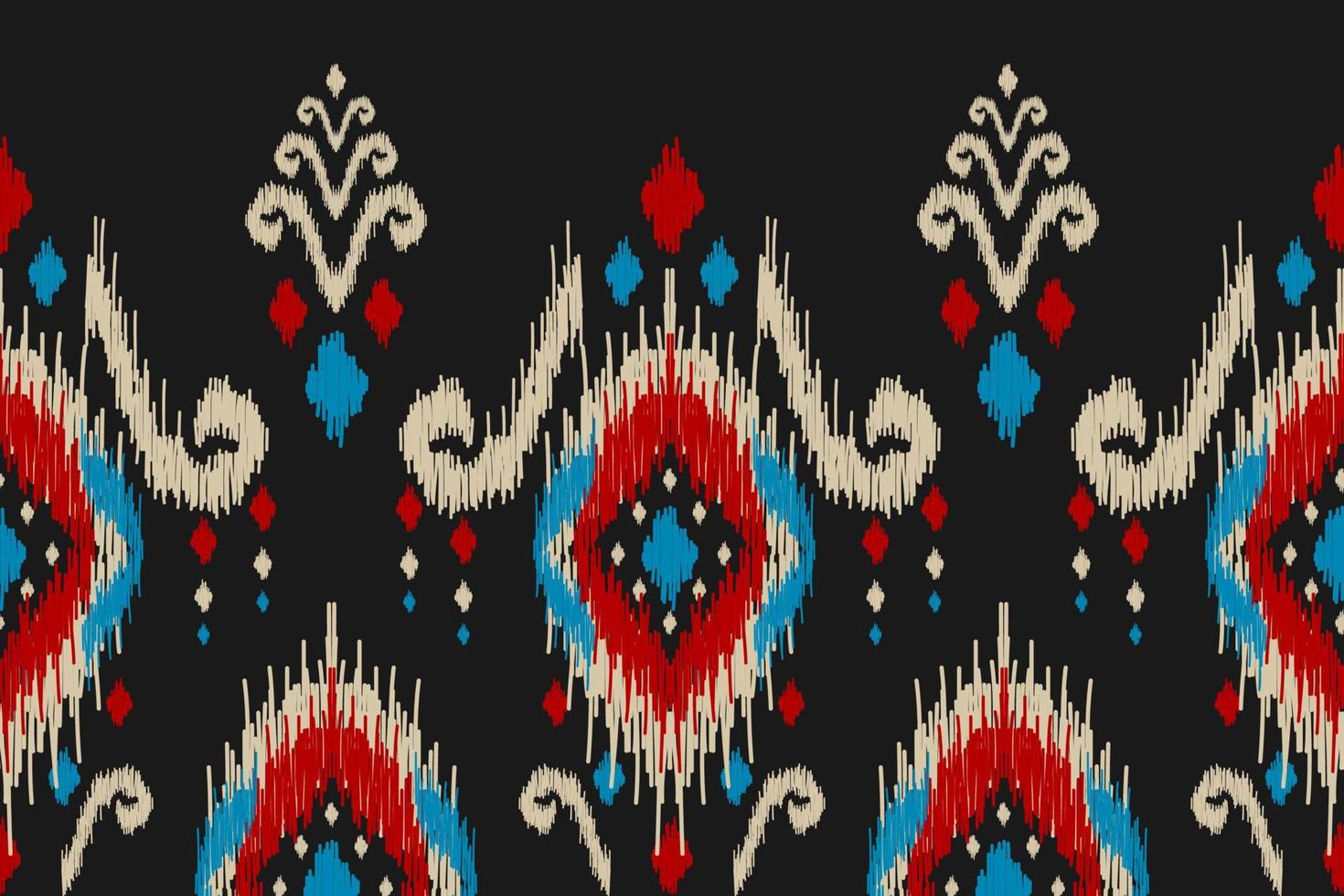 Abstract ethnic ikat art. Seamless pattern in tribal. Aztec geometric ornament print. vector