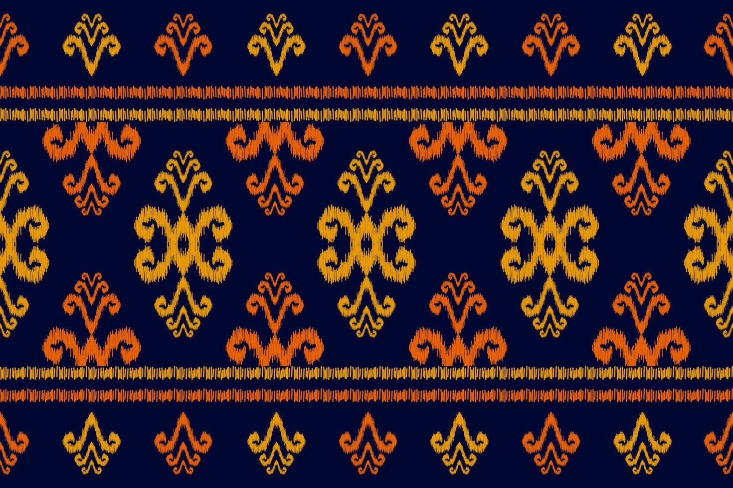 Beautiful ethnic tribal pattern art. Ethnic ikat seamless pattern. American and Mexican style. vector