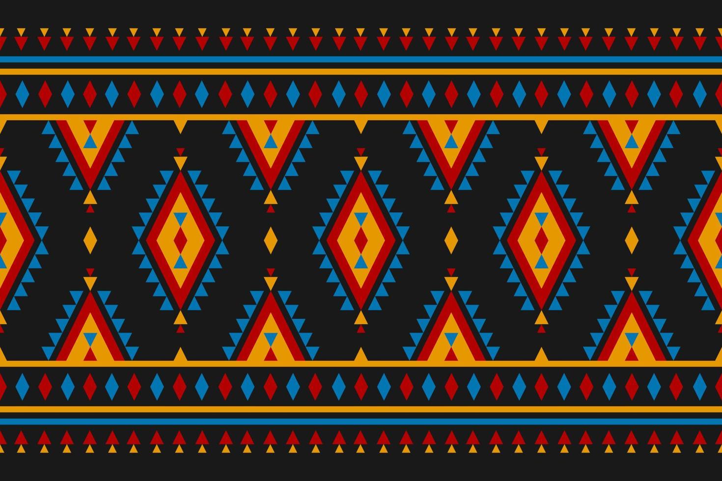 Carpet tribal pattern art. Geometric ethnic seamless pattern traditional. American, Mexican style. vector