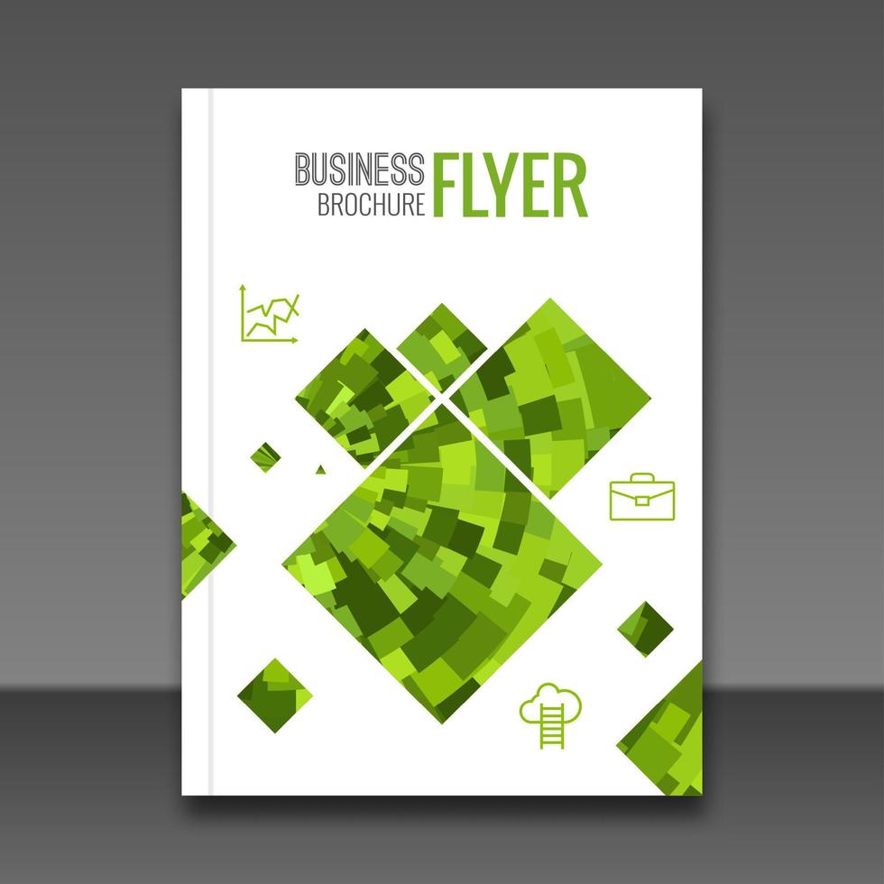 Business report design, flyer template, background. Brochure Cover flyer template mockup layout, vector