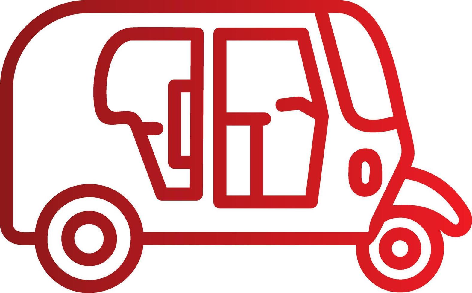 Rickshaw  Vector Icon