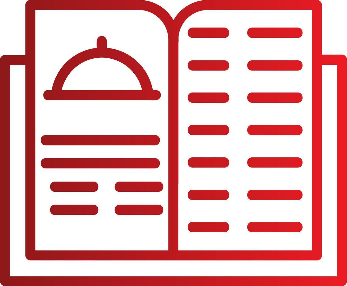 Restaurant Menu book Vector Icon