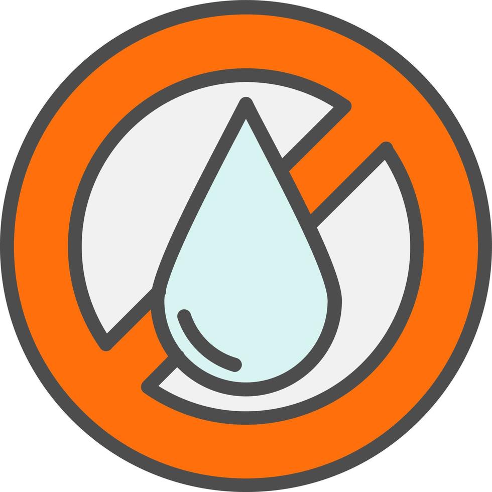 No Liquid Vector Icon