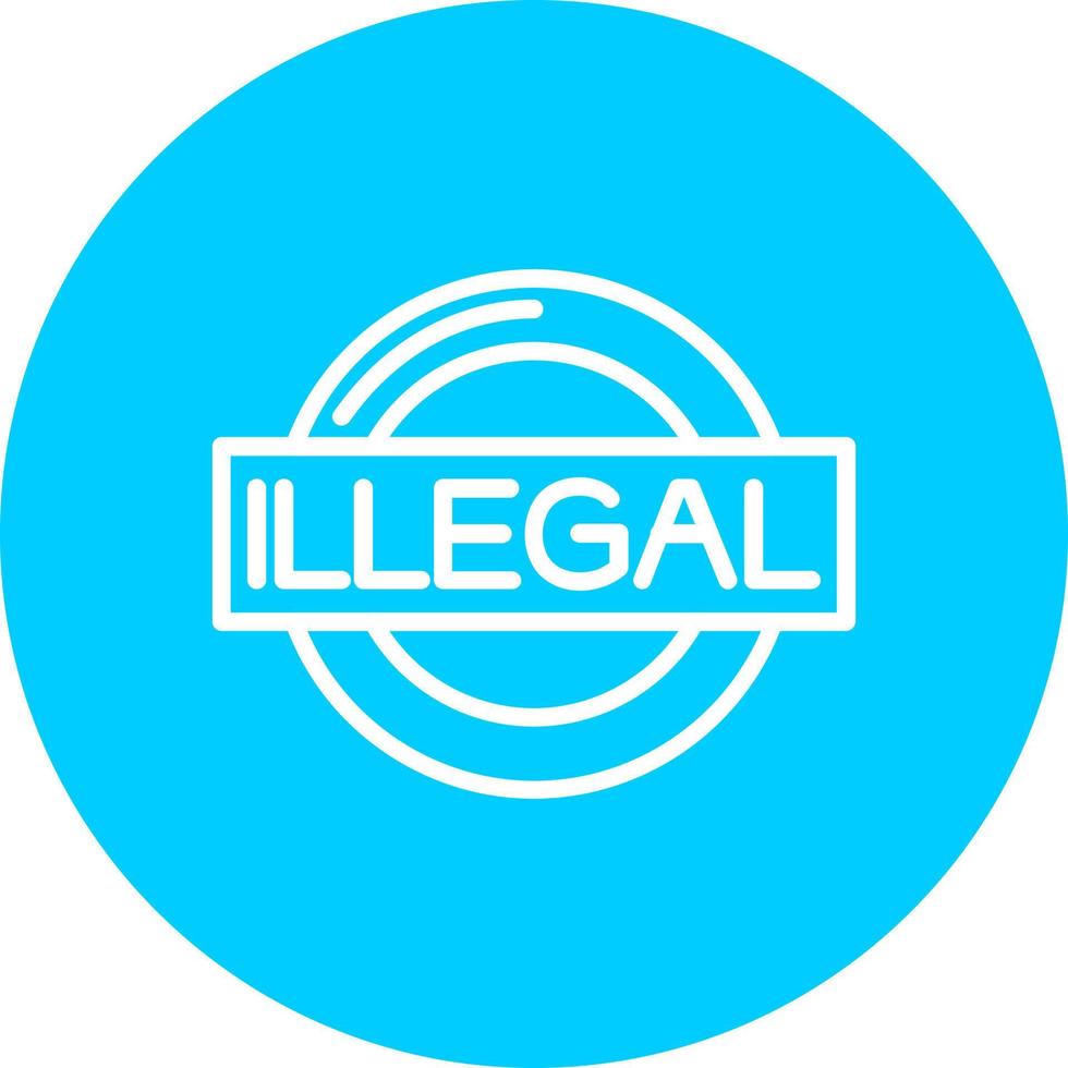 Illegal Vector Icon