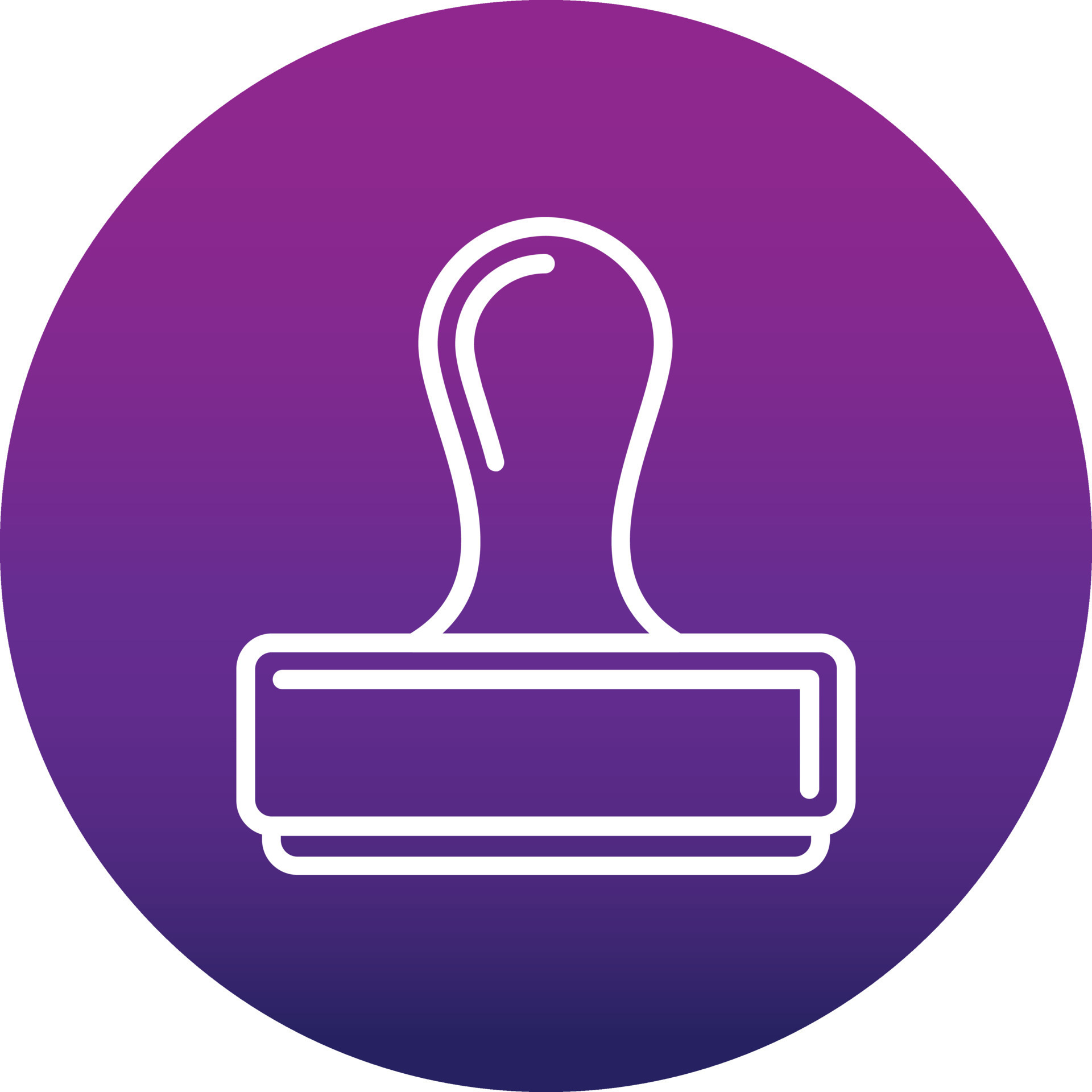Rubber Stamp Vector Icon 17126966 Vector Art at Vecteezy