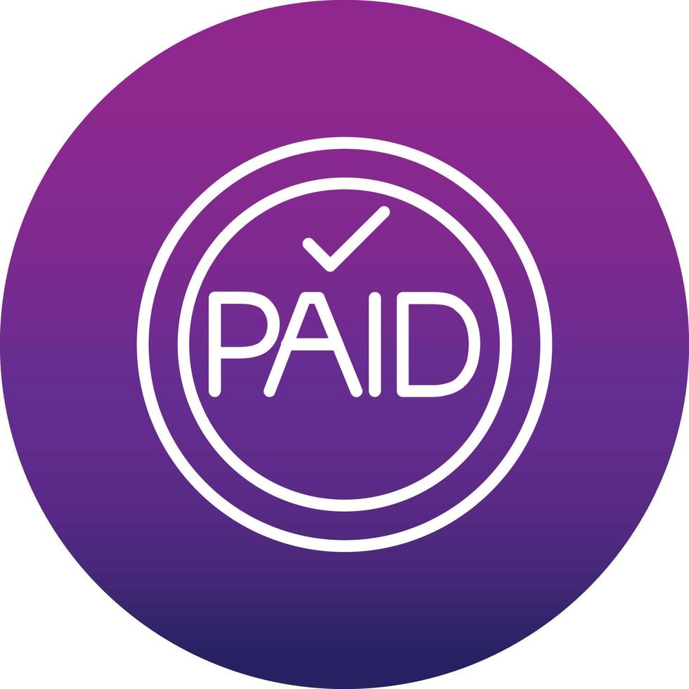 Paid Vector Icon