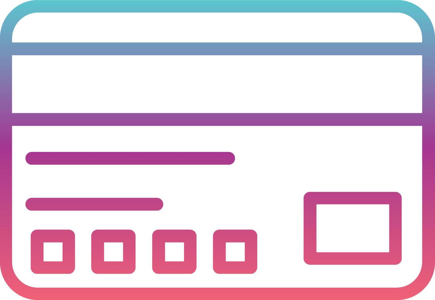 Visa Card Vector Icon