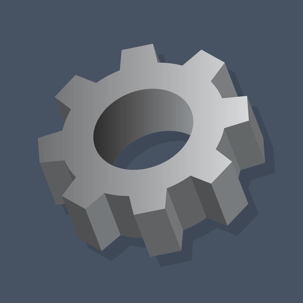 Setting - Isometric 3d illustration. vector
