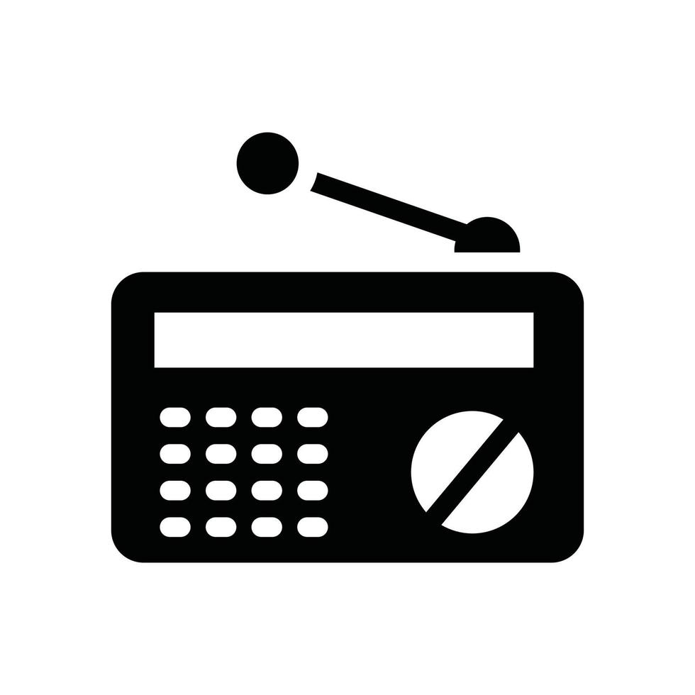 Radio Vector Icon Electronics solid EPS 10 file