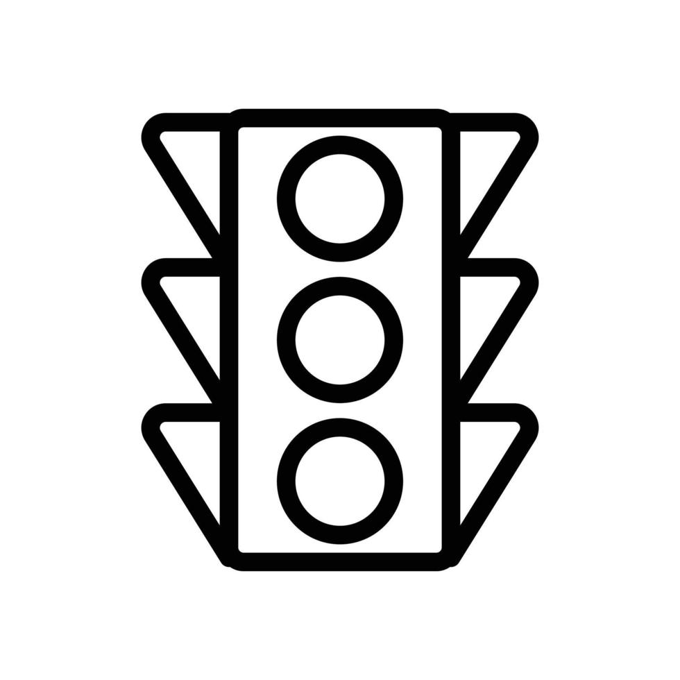 Traffic signal Vector Icon Electronics Line  EPS 10 file