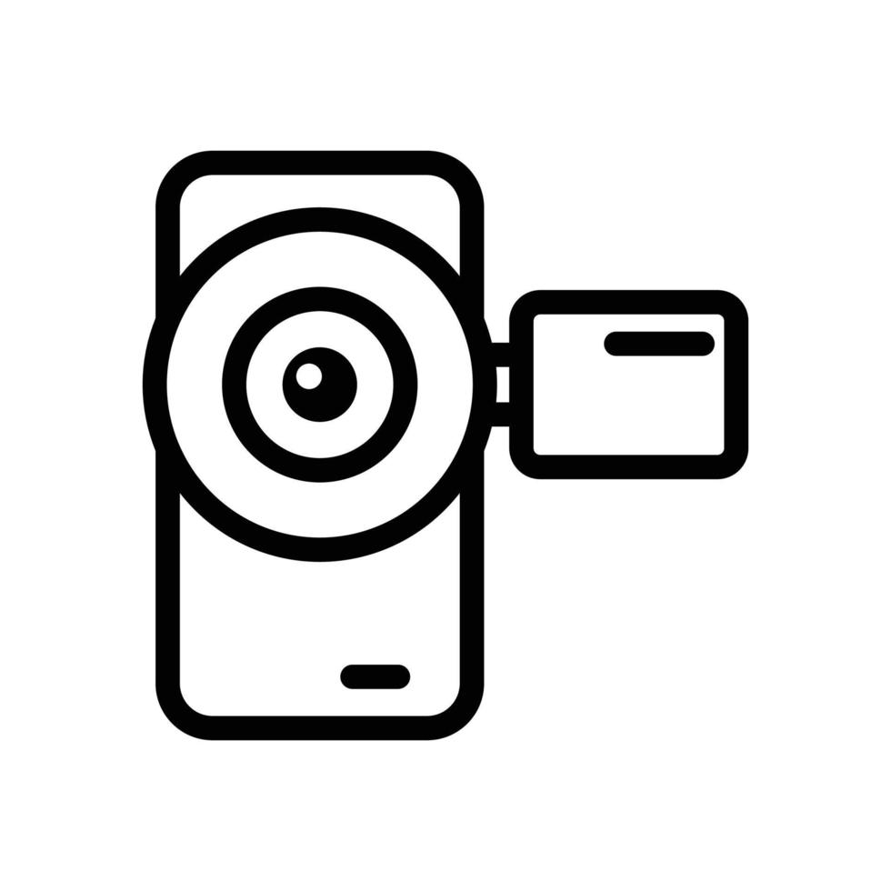 Video Camera Vector Icon Electronics Line  EPS 10 file