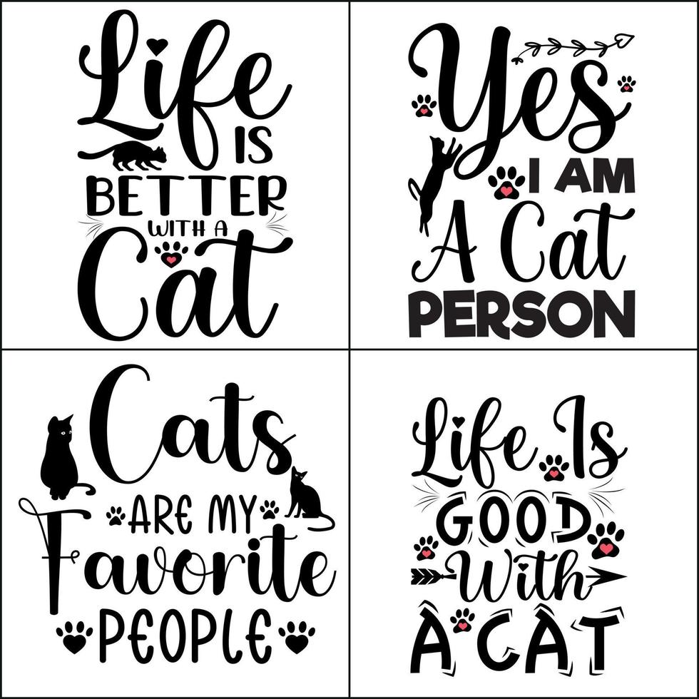 Vector a Set of cat SVG  t shirt Bundle