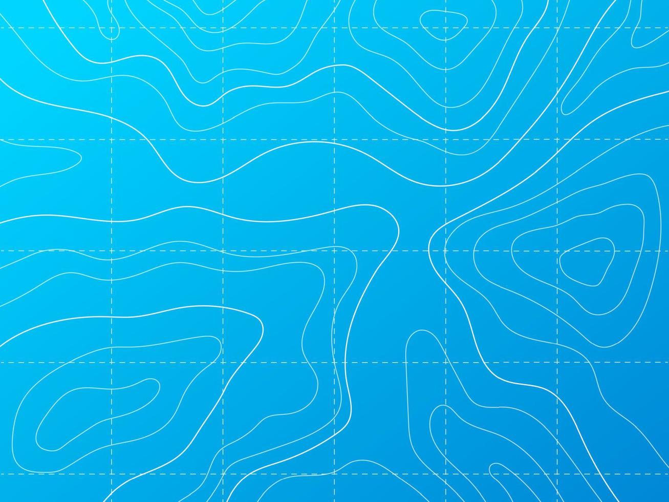 Ocean and sea line contour topographic vector map