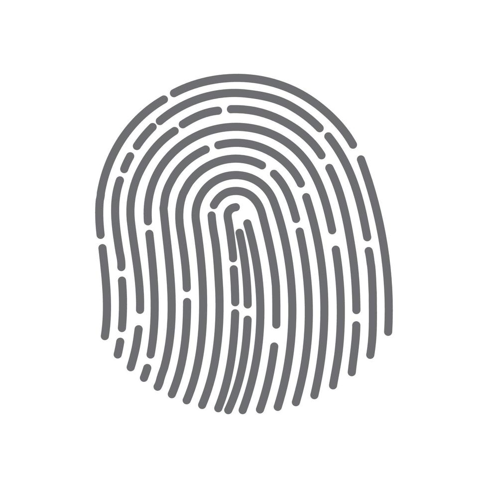 Fingerprint logo vector illustration