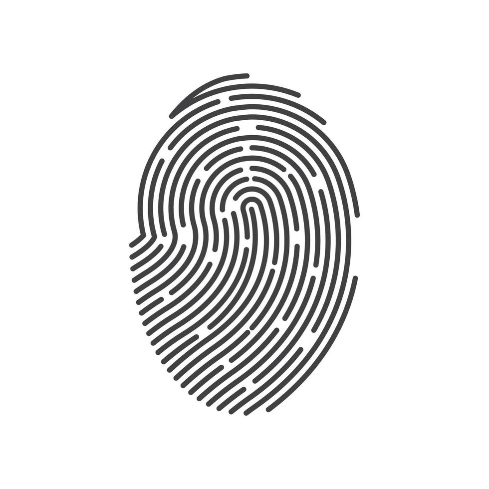 Fingerprint logo vector illustration