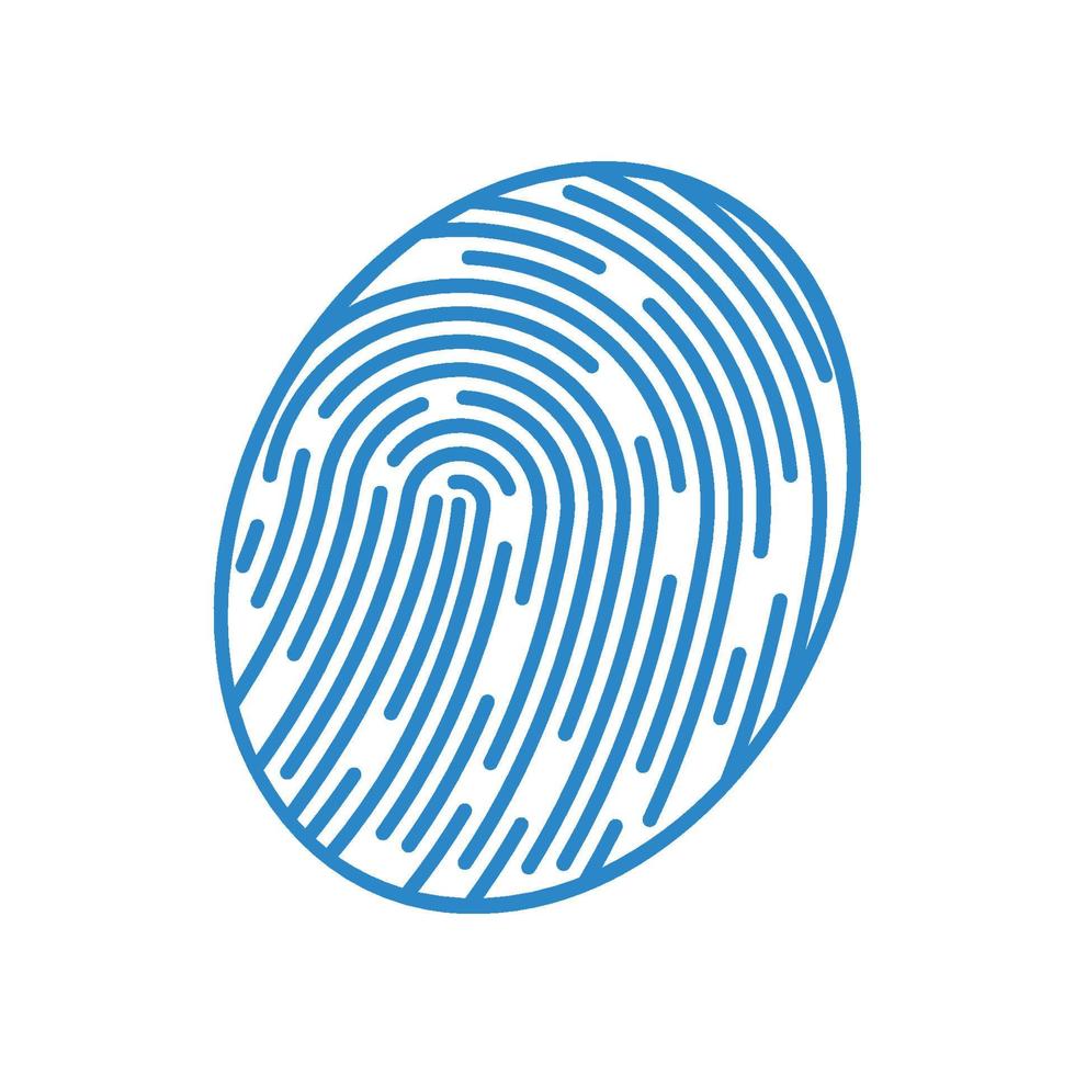 Fingerprint logo vector illustration