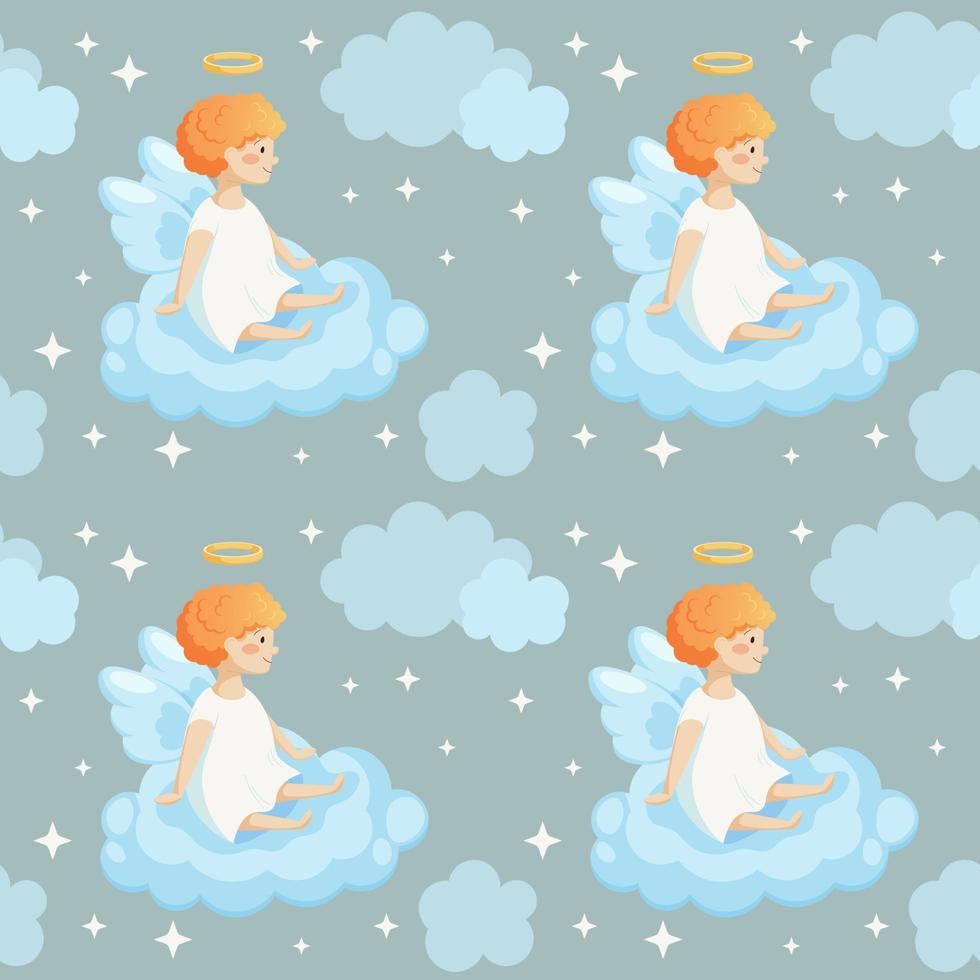 patrón con bebés de dibujos animados ángeles, nubes y estrellas sobre fondo gris-azul para niños 17128019 Vector en Vecteezy patrón con bebés de dibujos animados ángeles, nubes y estrellas sobre fondo gris-azul para niños 17128019 Vector en Vecteezy
