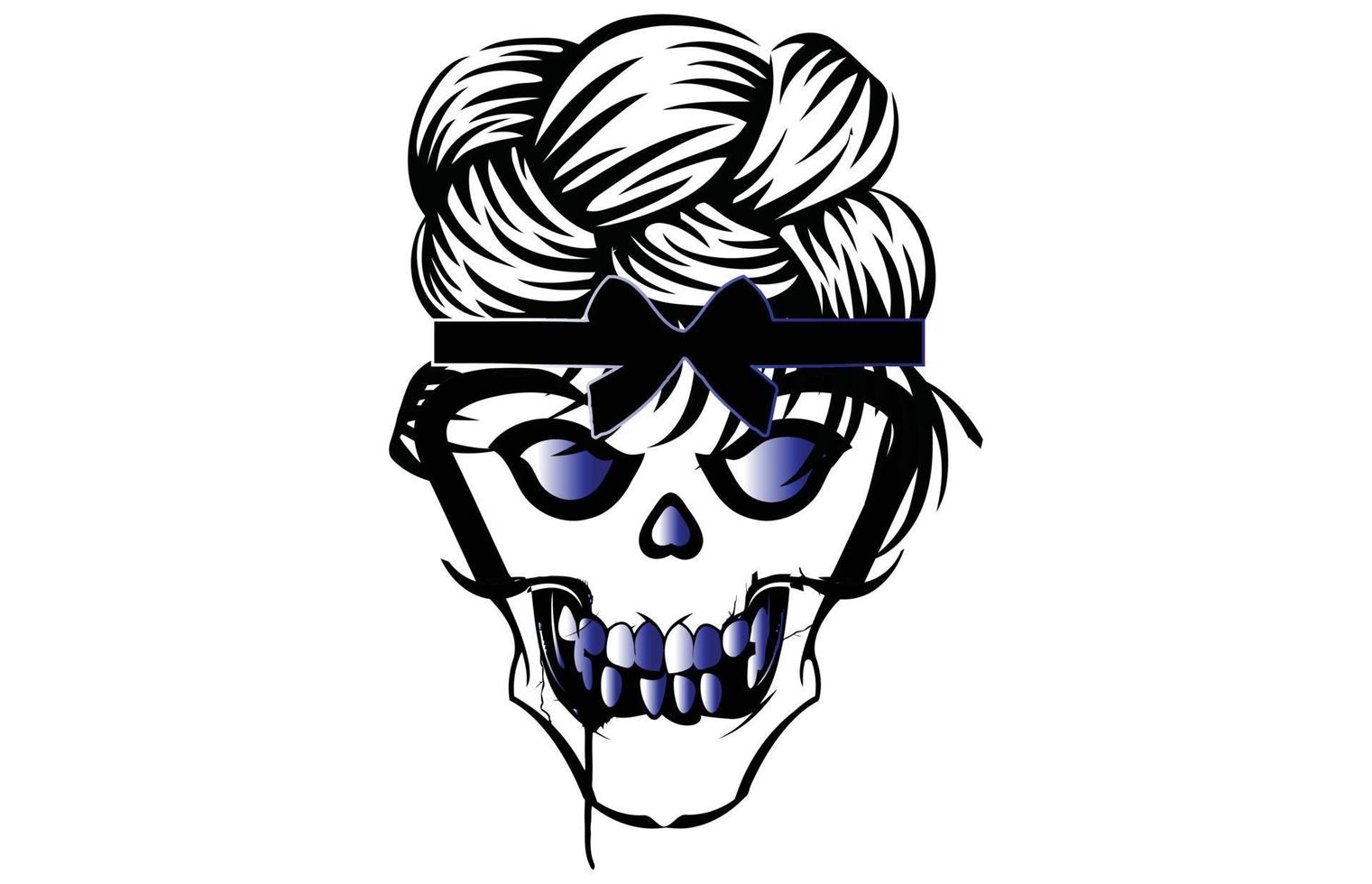 Skeleton skull vector human head  mom