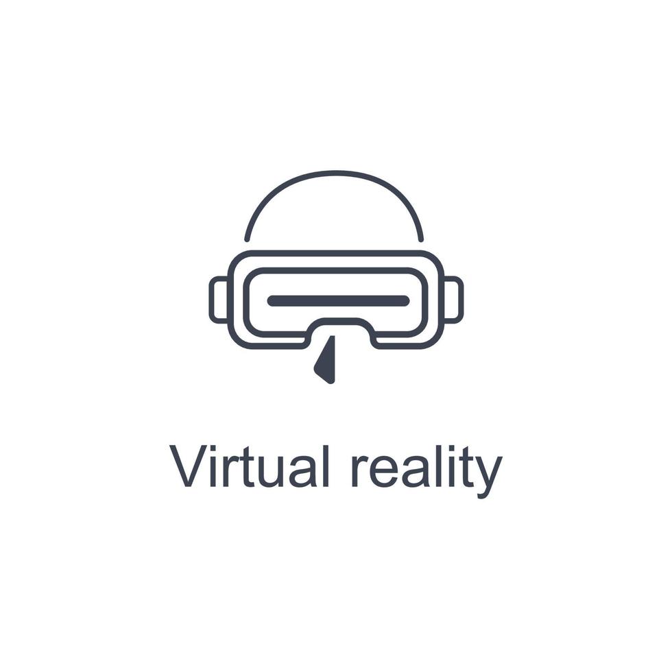 Virtual Reality VR Icon vector