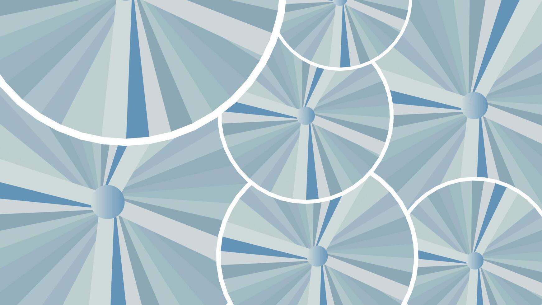 Pastel blue and white color striped burst background. White rays