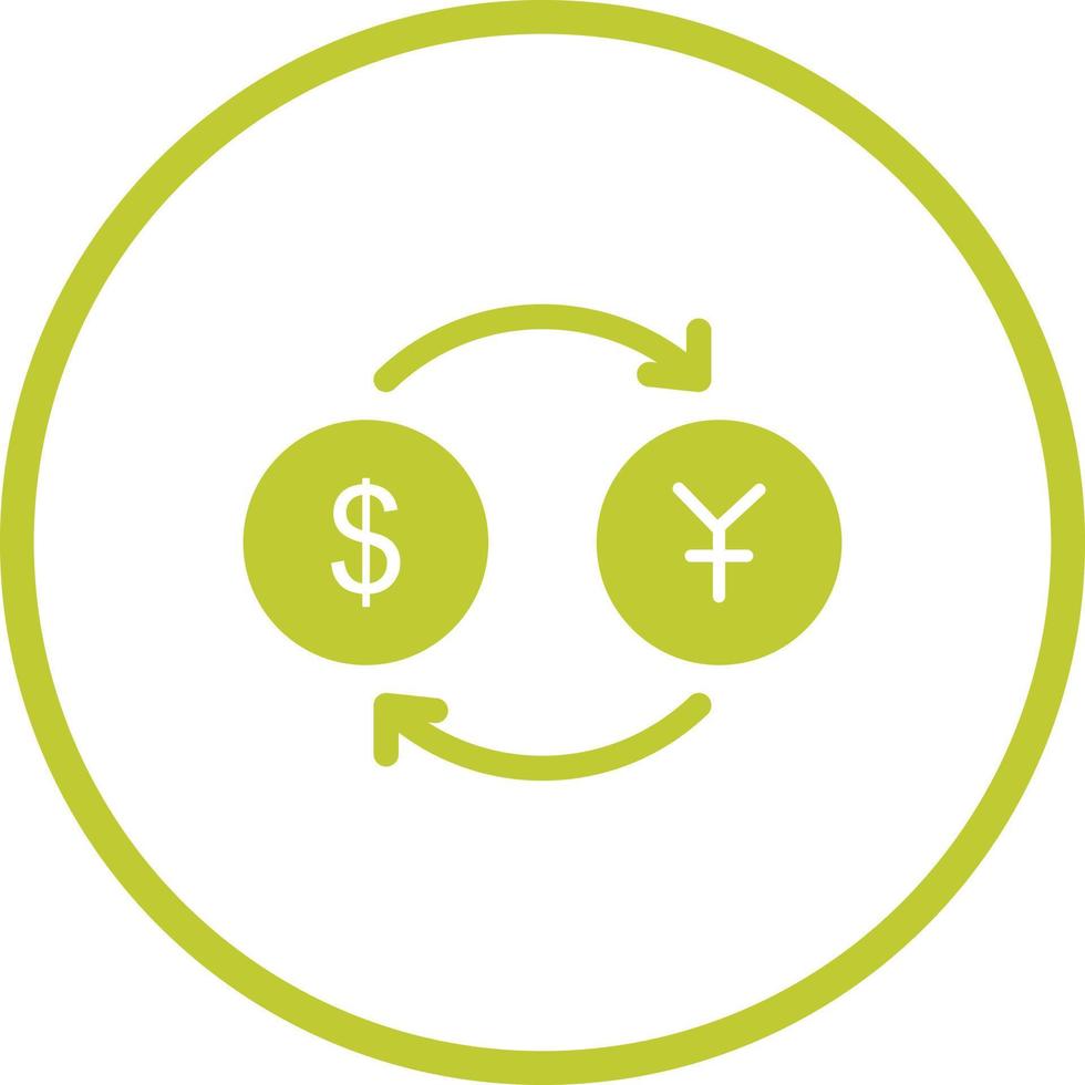 Dollar to Yen Vector Icon