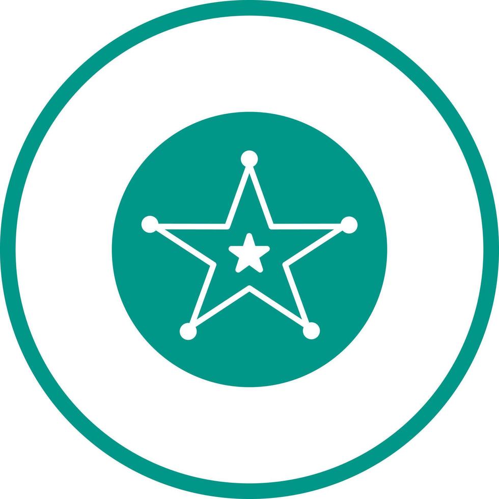 Sheriff Badge Vector Icon