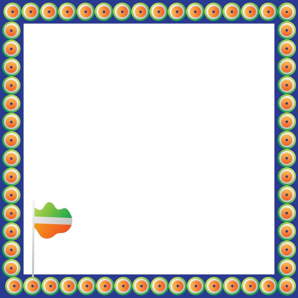 Indian Republic Day Text Frame Border Vector