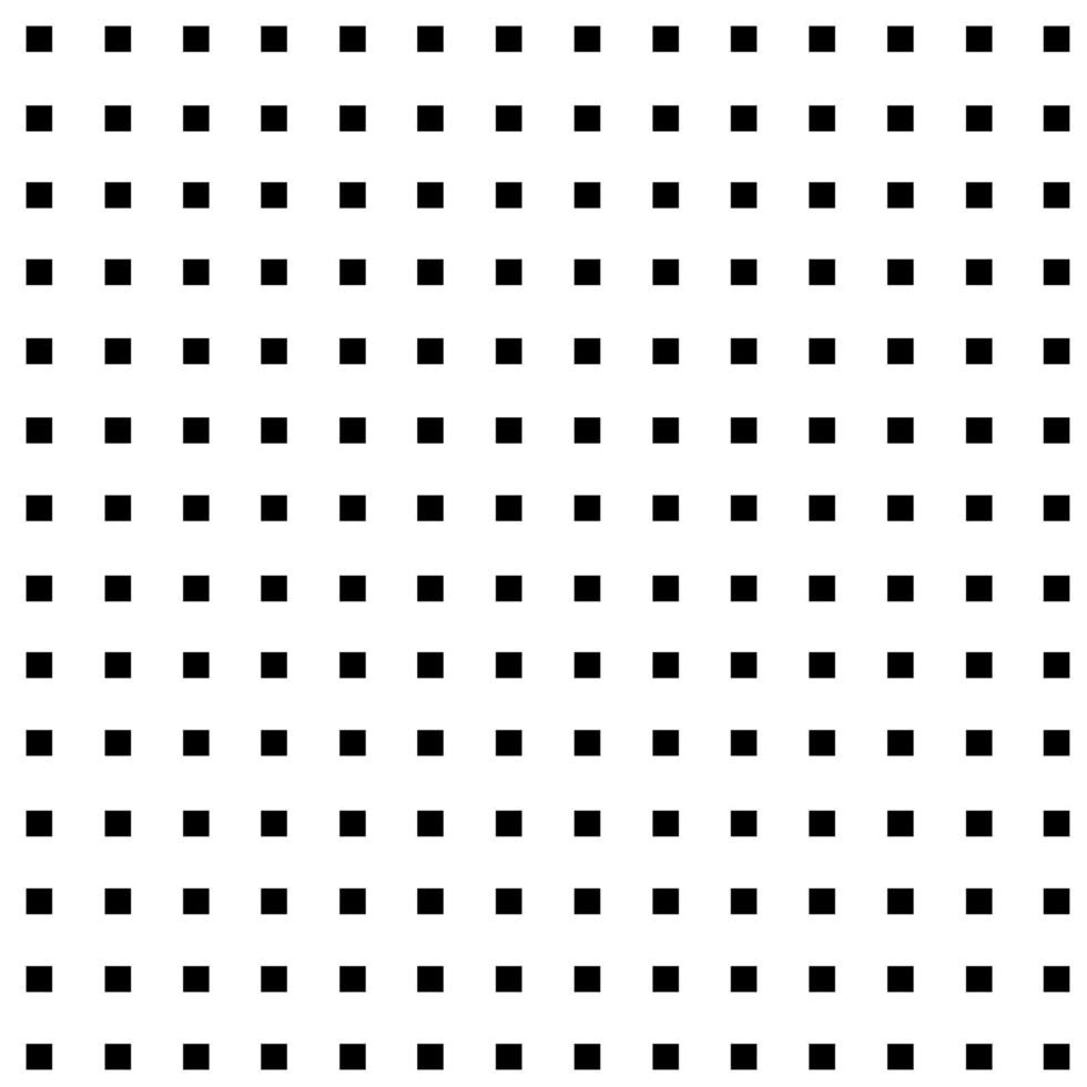 Abstract geometric pattern with black small squares on white background. Design elements for web banner, poster, card, wallpaper, backdrop. vector