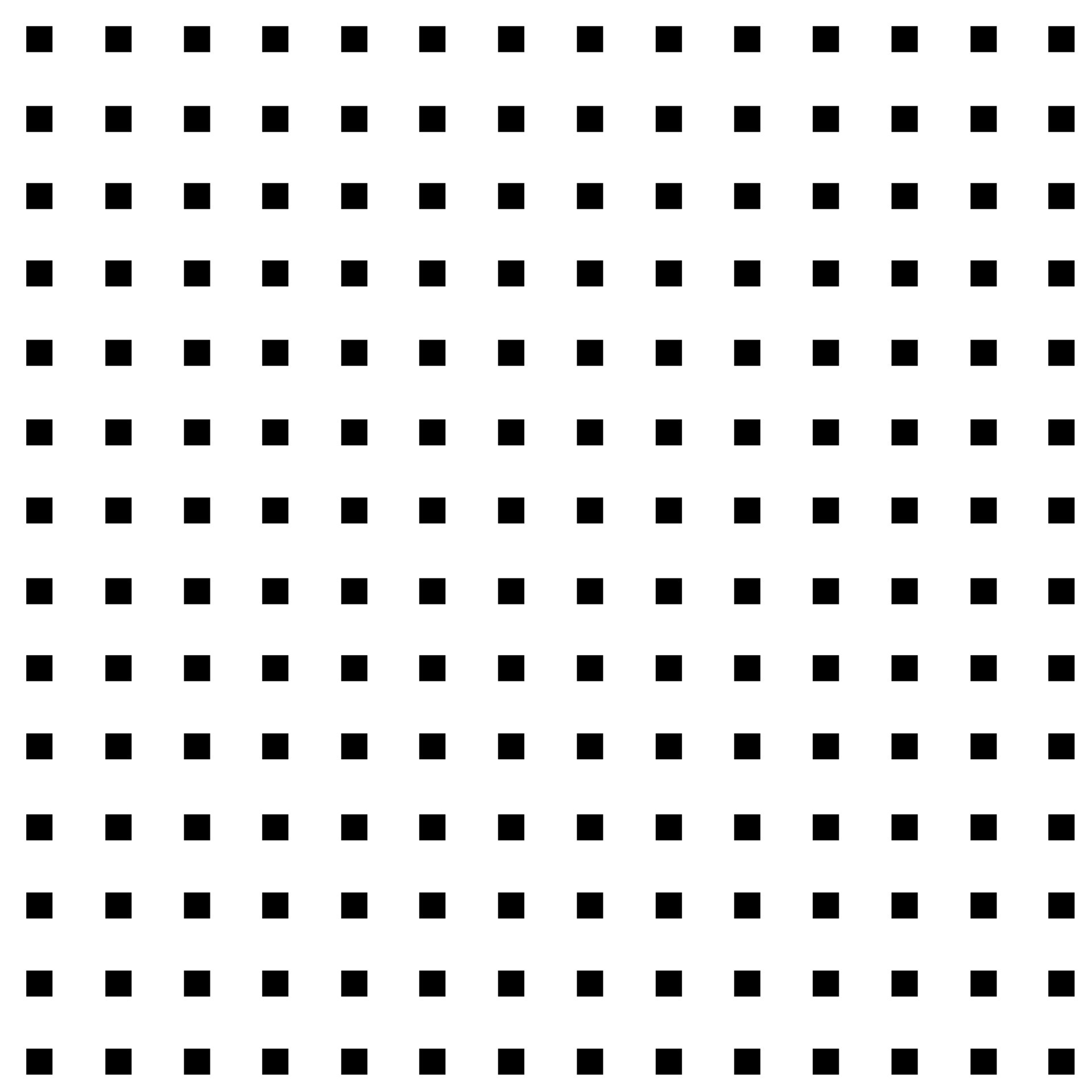 Abstract geometric pattern with black small squares on white background